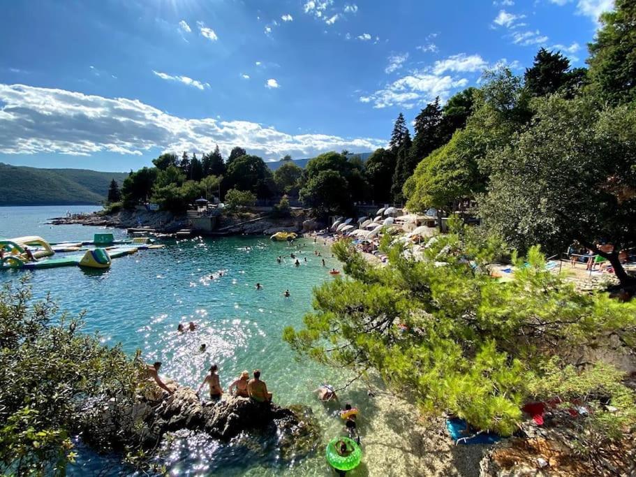 Studio Vesna With A Terrace And Sea View Rabac Dış mekan fotoğraf