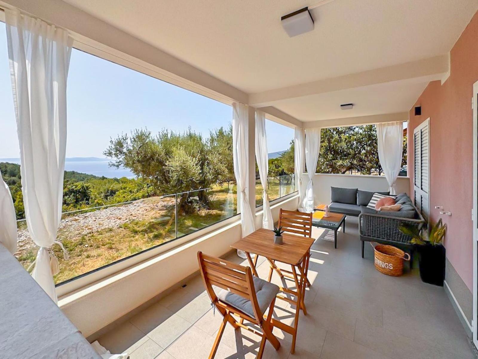 Studio Vesna With A Terrace And Sea View Rabac Dış mekan fotoğraf
