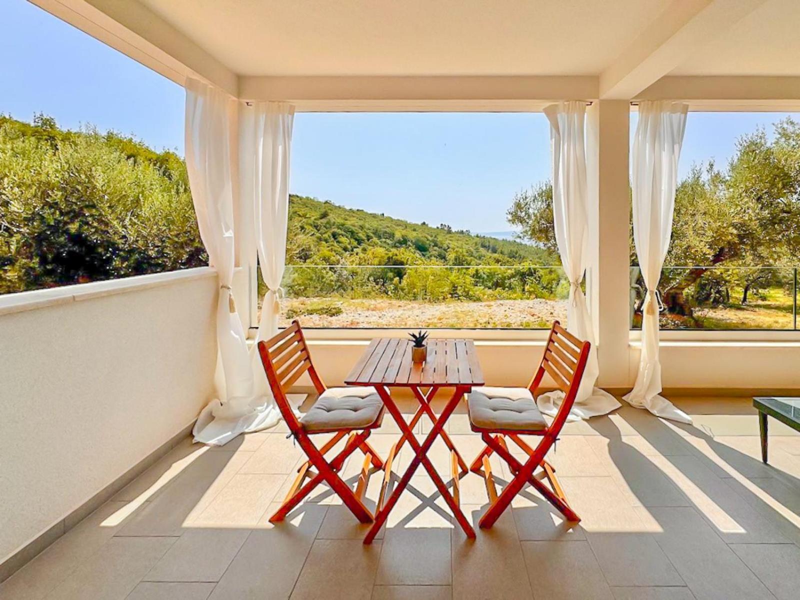Studio Vesna With A Terrace And Sea View Rabac Dış mekan fotoğraf